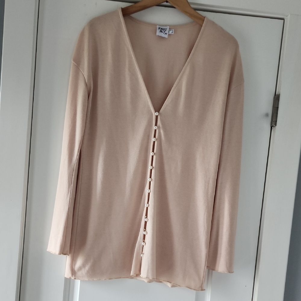 Princess Polly Cream Button-Down Cardigan!